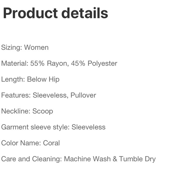 NWT A New Day Coral Cami - Picture 5 of 5